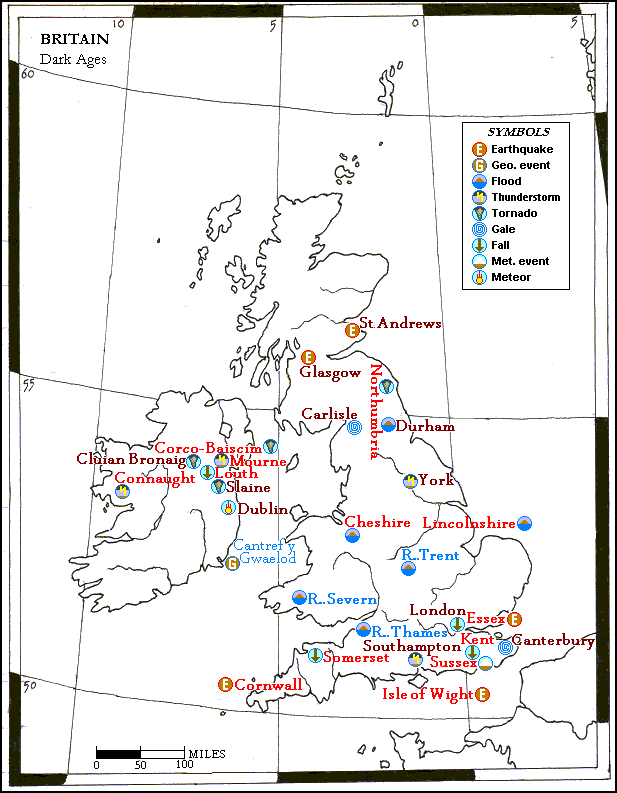 Map Britain Dark Ages